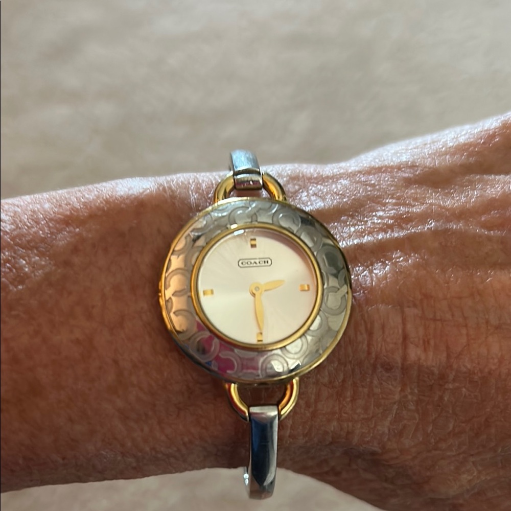 Coach Silver and Gold Women's Watch